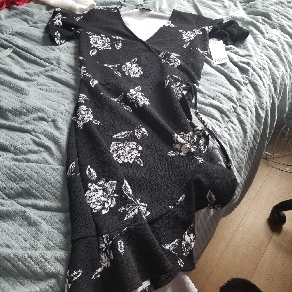 Candies black and white dress size S